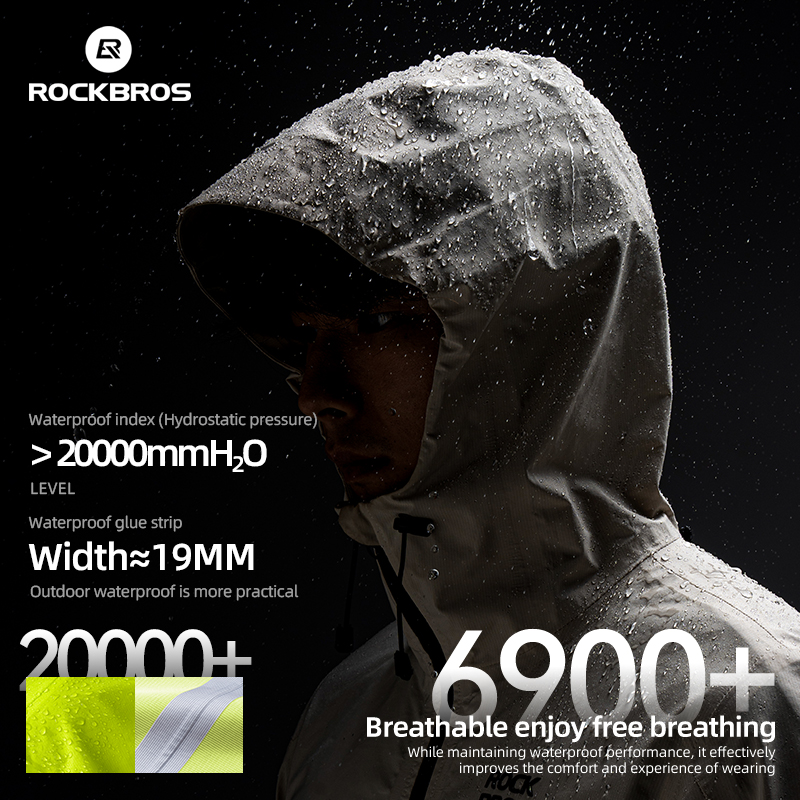 Outdoor Sport Jacket Women'S - ROCKBROS Водонепроницаемая велосипедная куртка Плащ Водонепроницаемая