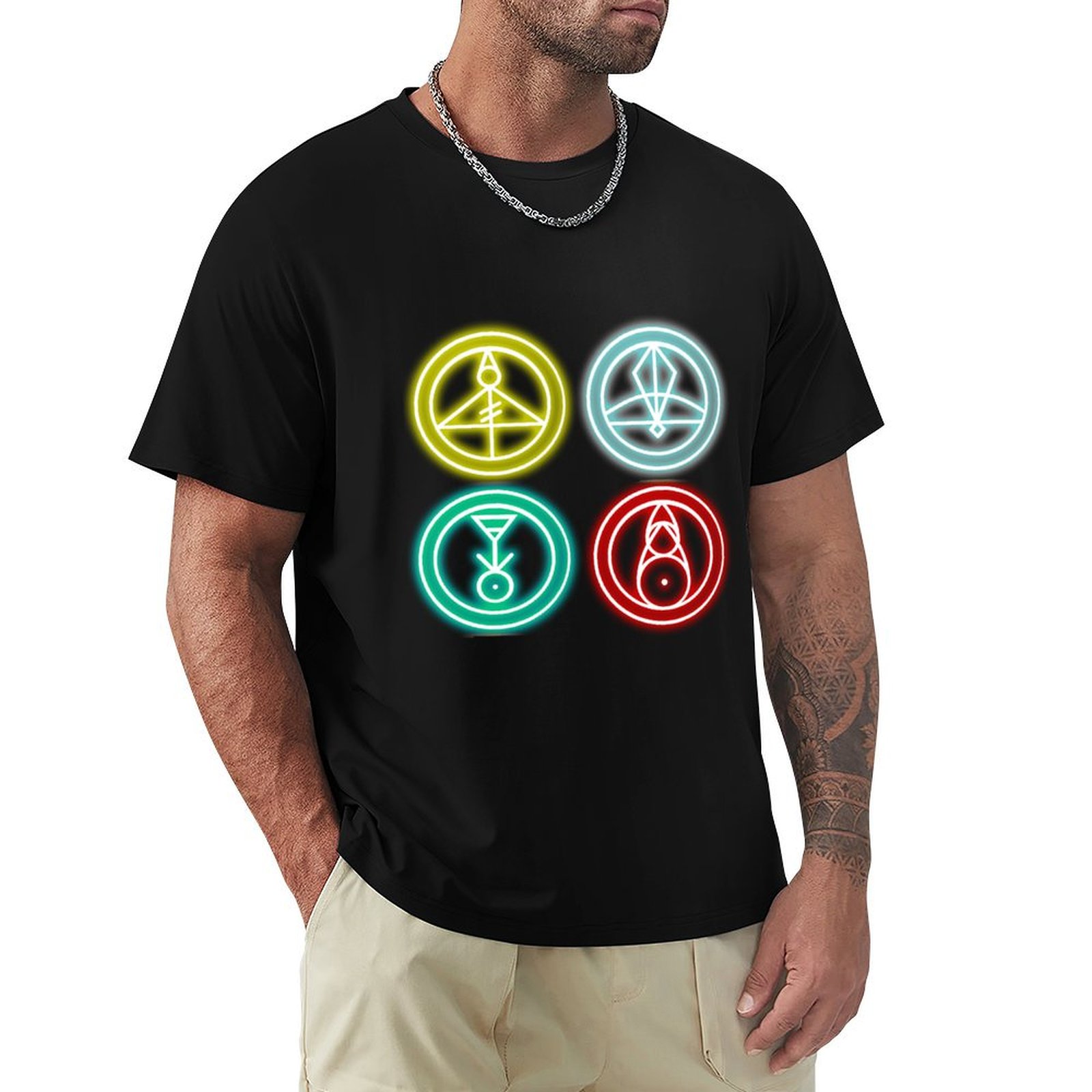 Outdoor Sportsman Group - Group Glyphs - Светящаяся футболка для