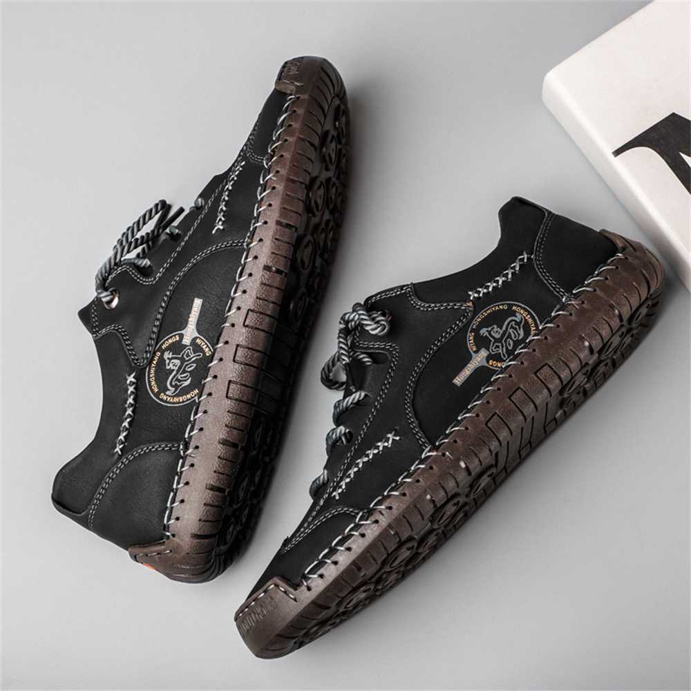 Коричневые ботинки на шнуровке – обзор и цена Outdoor Sport Brand Shoes